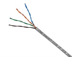 CTnet kabel UTP cat.5e, drát, LSZH 