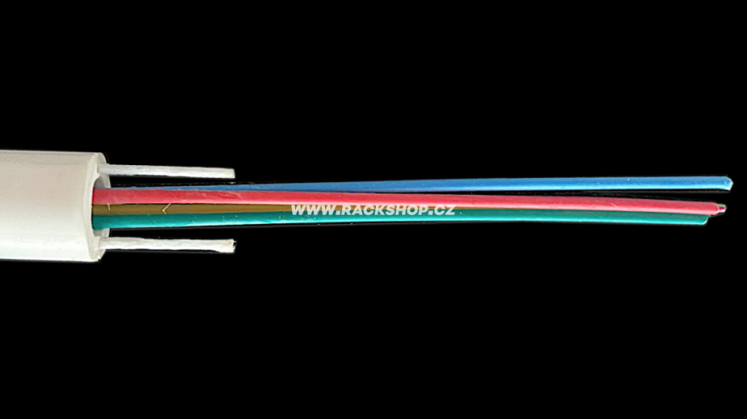 Fibrain 24vl. 9/125 riser kabel 4M6F, G.657A2, LSOH, 12mm, EAC-RAM