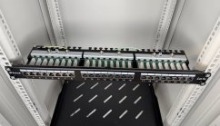 CTnet patch panel 24 port UTP cat.5e, 1U