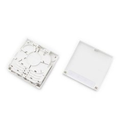 OZI4 - optická zásuvka na omítku/ DIN lištu pro 4xSC/ 4xLC adaptéry, bílá