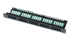 CTnet patch panel 50 port cat.3, 1U, ISDN