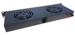 CTnet 19" ventilační jednotka 1U, 2 ventilátory