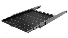 19“ plně výsuvná polica CTnet hl. 450mm, černá