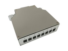 Opticky box na DIN listu 8x SC (LC), 125x132x35mm