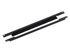 RAB-ZP-X03-A3 - 19" průchozí panel 1U rozdělený horizontálně, kartáč