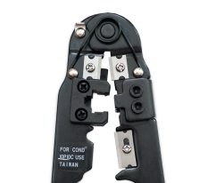 Hanlong® krimpovací kleště HT-2092C kovové jednoduché 10p10c (RJ48), detail
