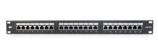 CTnet Patch panel 24 port FTP cat.6A, 1U, 24x RJ45