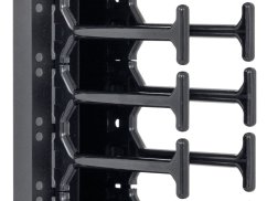 RAB-VP-H10-X1 - vyvazovací panel 10U - Hřeben, dvouřadý