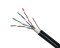 CTnet kabel UTP cat.5e drát PE/PVC se závěsným ocelovým lankem, 305m