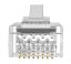 Konektor EZ RJ45 8P8C FTP cat.6 drát 50u, průchozí