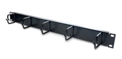 19‘‘ vyvazovací panel 1U, 5 x háček malý