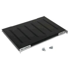 RAB-UP-850-H4 - 19“ Police perforovaná 1U 850mm,  nosnost 150kg
