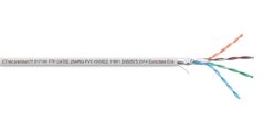 CTnet kabel FTP cat.5e lanko,  PVC - šedý