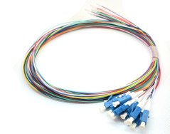 Pigtail LC 9/125 OS2 G567A barevná sada 12ks, 2m