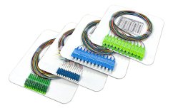 Barevná sada 12x pigtail LC 9/125 OS2, G657A1, 2m