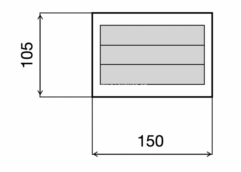 Rozměry boxu pro 3 svorkovnice Krone