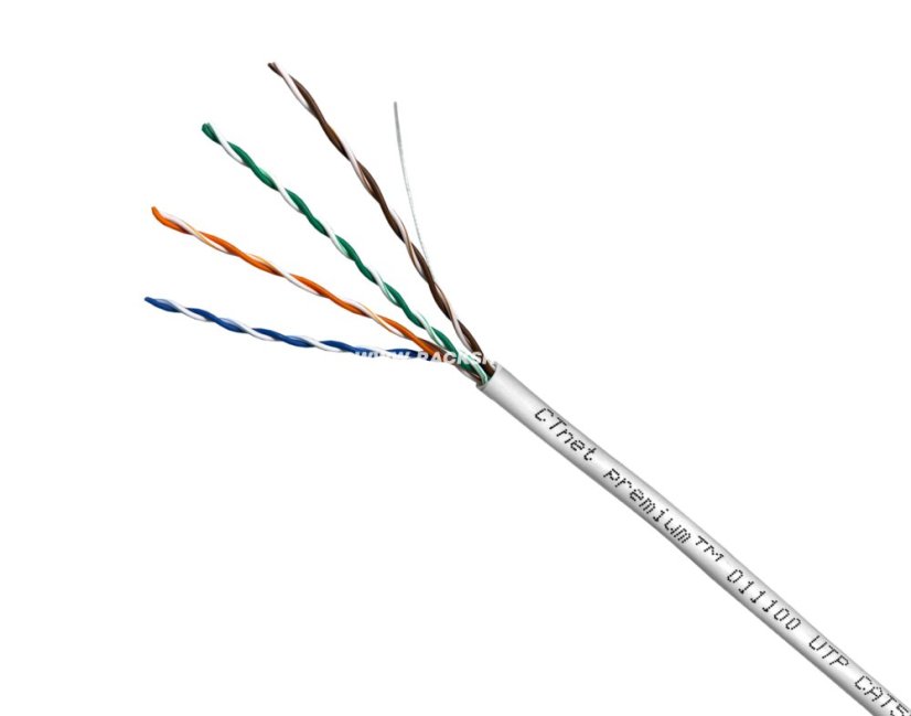 CTnet kabel UTP cat.5e drát PVC (Eca), 305m