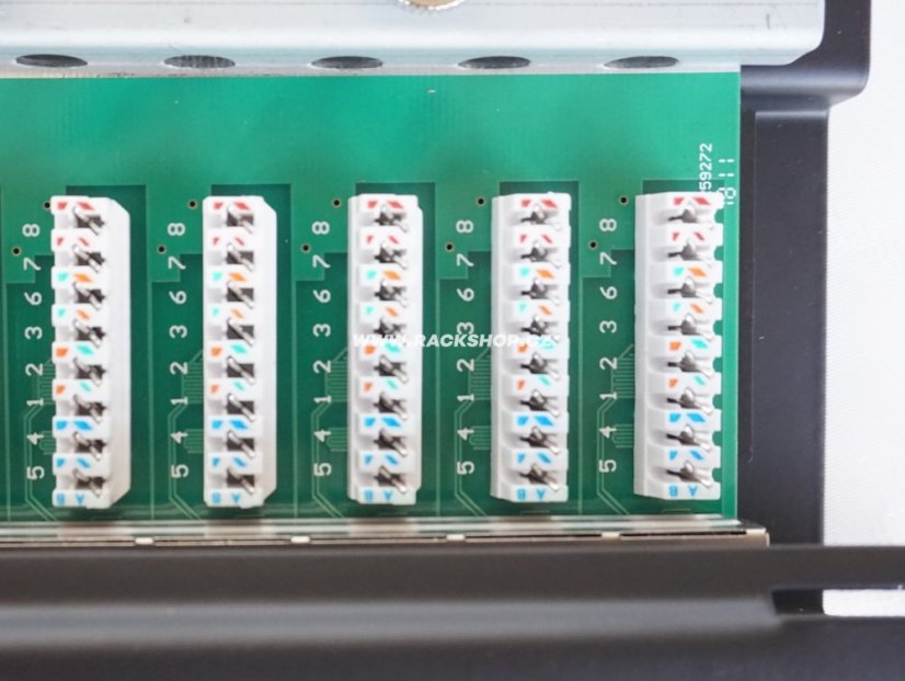 CTnet Patch panel 24 port UTP cat.5e, 1U, zářez krone