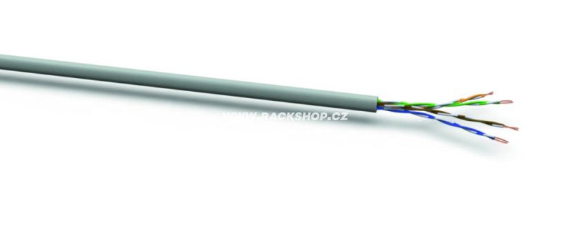 VOKA XLAN200 kabel UTP cat.5e drát LS0H šedý, 305m