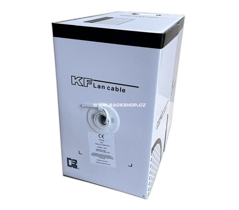 KFLan kabel UTP cat.5e, drát, PVC