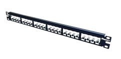 Panduit patch panel CP24BLY neosazený 1U pro 24 modulu MiniCom