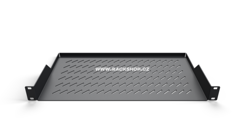 19“ Police CTnet REX s perforací 1U 250mm, čelní uchycení