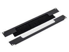 RAB-ZP-X02-A3 - 19" průchozí panel 2U rozdělený horizontálně, kartáč