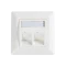 Niké kryt zásuvky pro 2x RJ-45, bílý