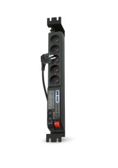 Acar 504WF - 19“ rozvodný panel, 5xCZ, přepěťová ochrana TDK, filtr, vypínač, 3m kabel CZ