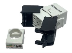 CTnet keystone UTP RJ45 cat.5e, samozářezový,  bílý