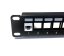 10" patch panel s vloženým keystone