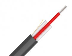 KDP 24vl. 9/125 Flat DROP kabel, G.657A1, HDPE, 9,1x3,8mm, A-D(2ZN)2YT