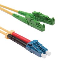 Optický patchkabel E2000/APC-LC/PC 9/125 OS2, G567A1, detail