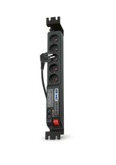 Acar 504WF - 19“ rozvodný panel, 5xCZ, přepěťová ochrana TDK, filtr, vypínač, 3m kabel CZ