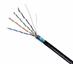 CTnet kabel FTP cat.5e, drát, PVC