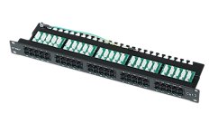 CTnet patch panel 50 port cat.3, 1U, ISDN