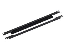 RAB-ZP-X03-A3 - 19" průchozí panel 1U rozdělený horizontálně, kartáč