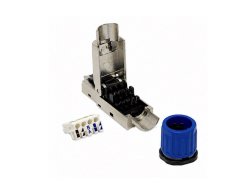 Konektor RJ45 (8p8c) FTP cat.5e, samozářezový, průmyslový, V drážka Konektor RJ45 (8p8c) FTP cat.5e, samozářezový, průmyslový, V drážka