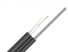 KDP 4vl. 9/125 DROP kabel s ocelovým lankem, G.657A1, HDPE, 11,5x5,9mm, A-D2YT