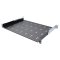 19“ polica CTnet s perforací 1U 450mm, černá
