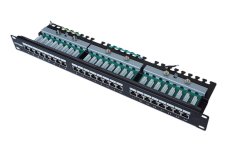 CTnet Patch panel 24 port UTP cat.6, 1U