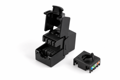 CTnet keystone UTP RJ45 cat.5e samozářezový, otevřený