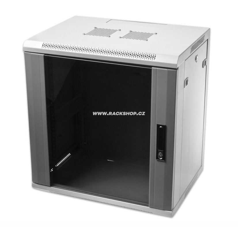 CTnet 19" rozvaděč 6U 450mm - Barva: Černá