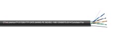 CTnet kabel UTP cat.5e, drát, PE/PVC se závěsným ocelovým lankem 1