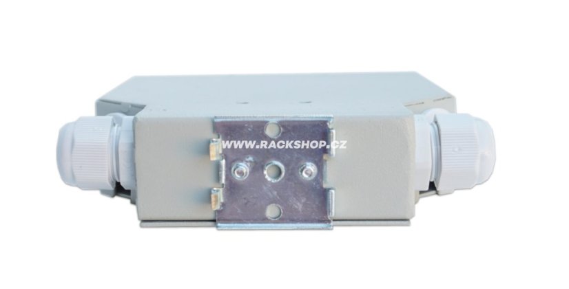 Opticky box na DIN listu 8x SC (LC), 125x132x35mm