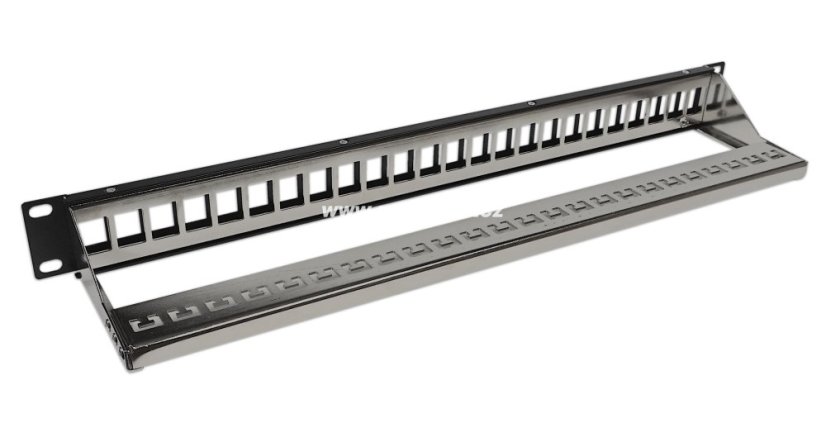 Patch panel 19" modularni FTP pohled zezadu