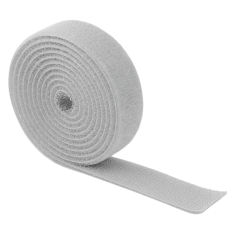 Vázací pásek suchý zip, 20mm, délka 10m, šedá