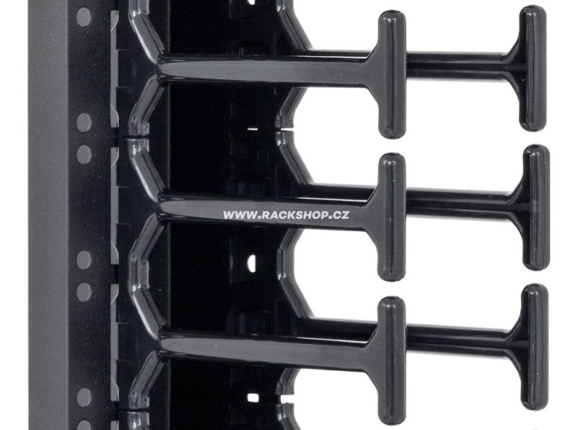 RAB-VP-HXX-X1 - vyvazovací panel - hřeben, dvouřadý - Výška: 45U