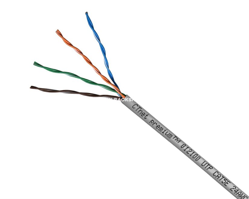 CTnet kabel UTP cat.5e, drát, LSZH 