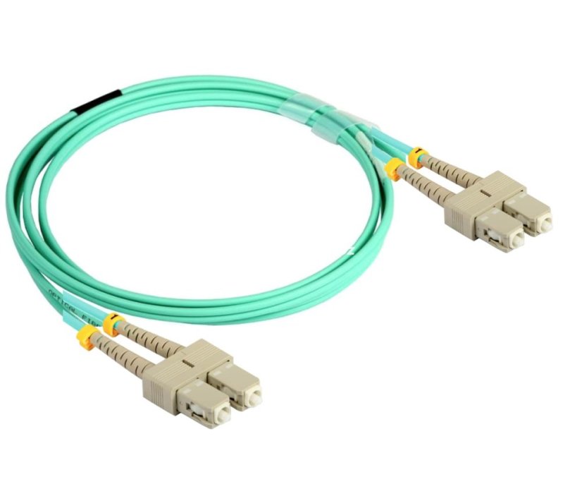 Optický patchkabel SC-SC 50/125 OM3 - Délka: 1m